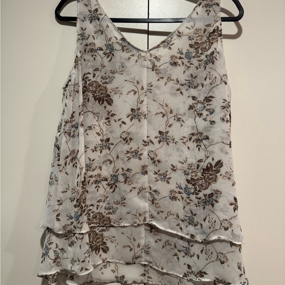 5/25 Women’s V-neck Double Layer Swing Tank in Boho Pattern - Picture 4 of 4